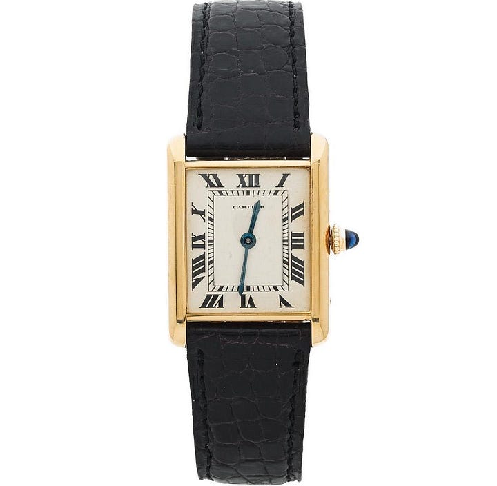 Vintage 1960s Cartier Tank Louis watches