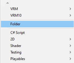 Unityproject directory structure, adding folder