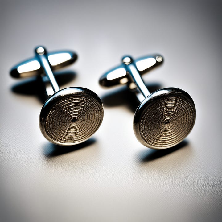 SDXL and MJ images for "cufflinks, macro"
