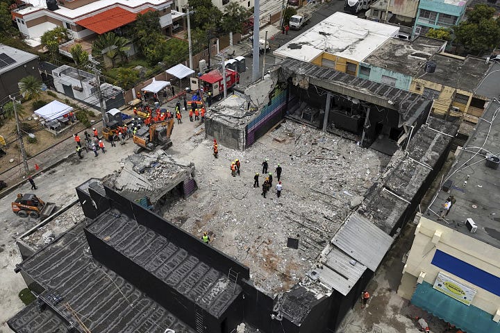 Before and After of the Jet Set Nightclub