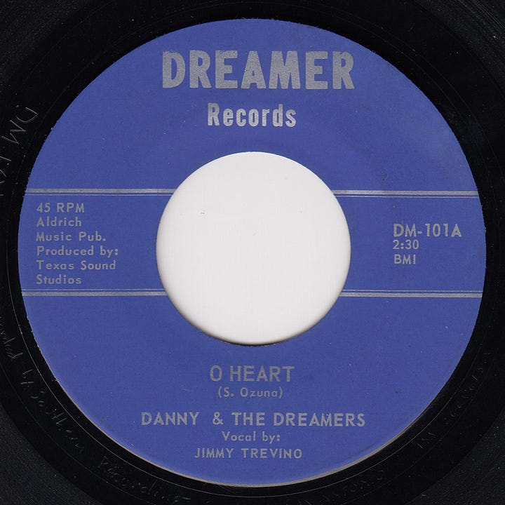 Dreamer: DM-101A & DM-101B O Heart b/w I've Just Got To Forget You