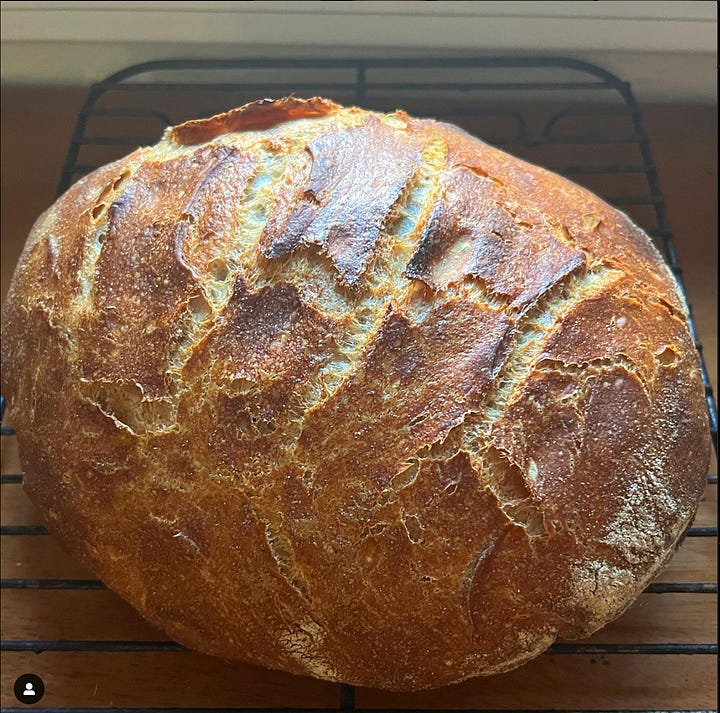 Home baked bread.