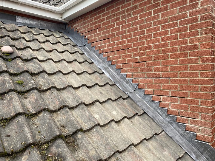 roof tiles and leading finished