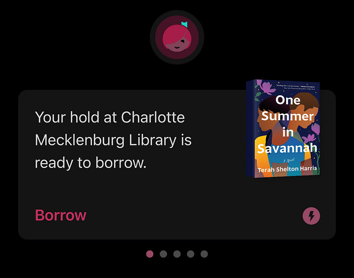 Screenshots of the Libby App