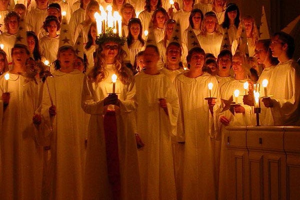 St Lucia processions