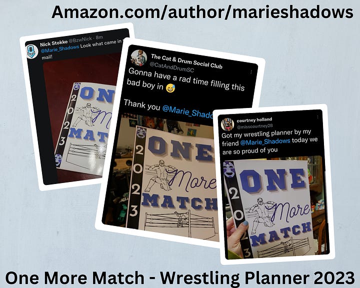 One More Match Wrestling Planner 2023