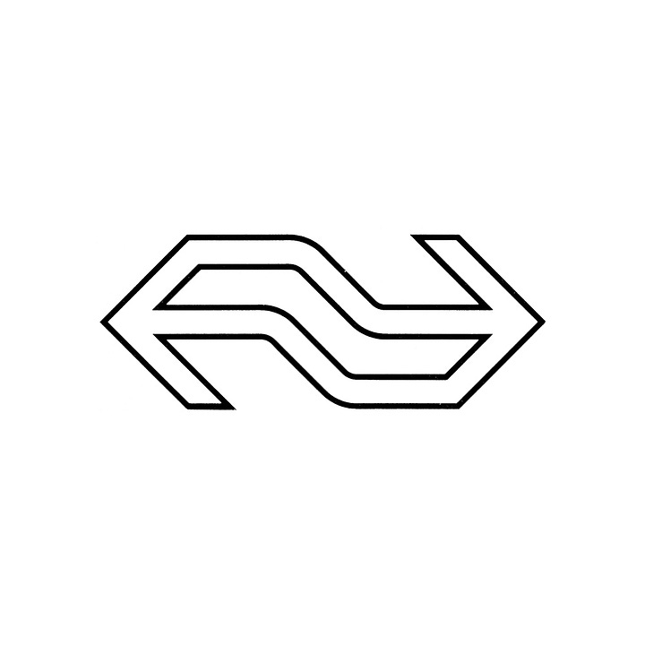 Tel Design's 1967 logo for Dutch rail network Nederlandse Spoorwege