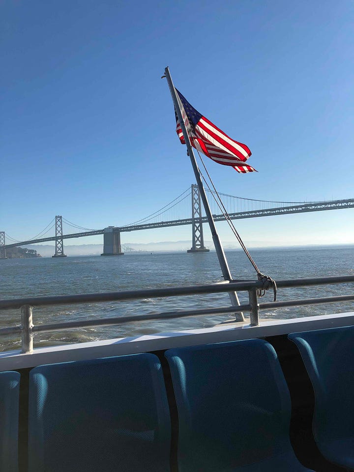 golden gate bridge and bay bridge