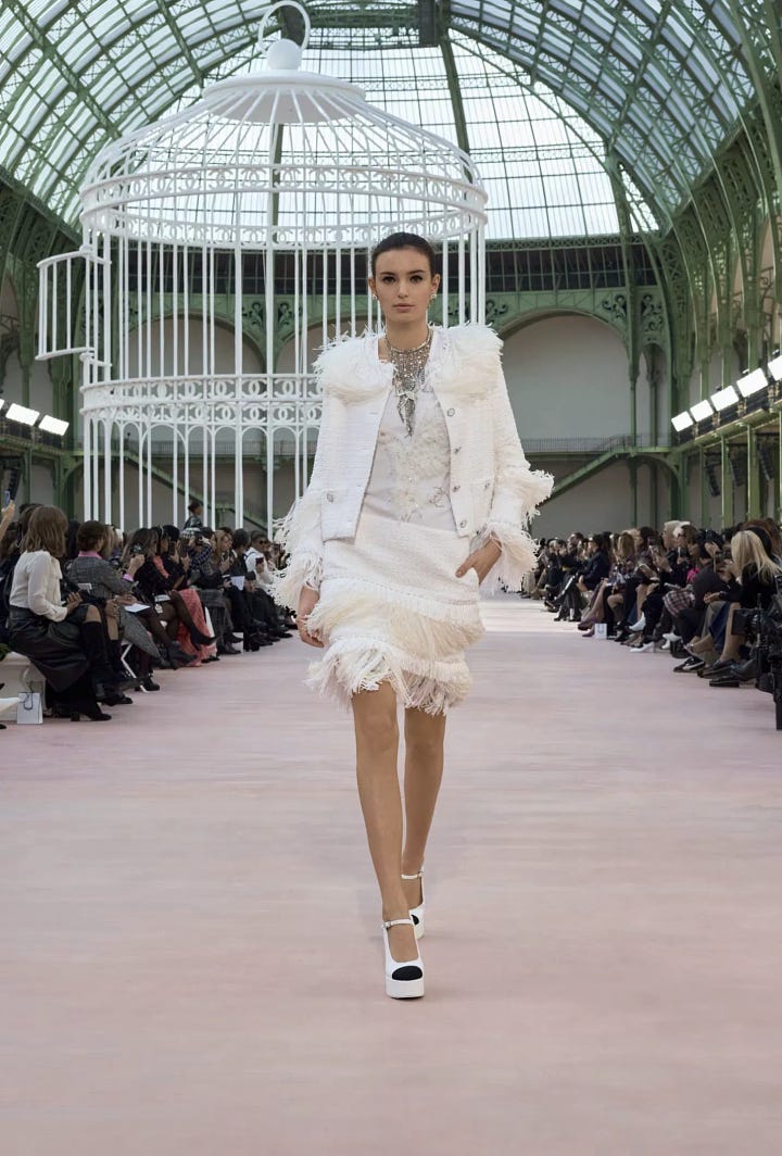 Chanel Spring Summer 2025 collection shown at paris fashion week in the grand palais