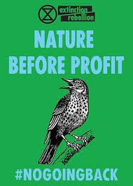 Climate action posters with nature imagery