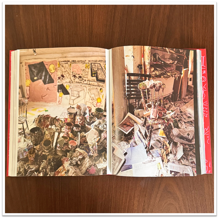 Photo of Patricia A. Reed with Mary McCartney's Book (left) & Photo of Rose Wyle's Art Studio taken from Mary mcCartney's Book (right)