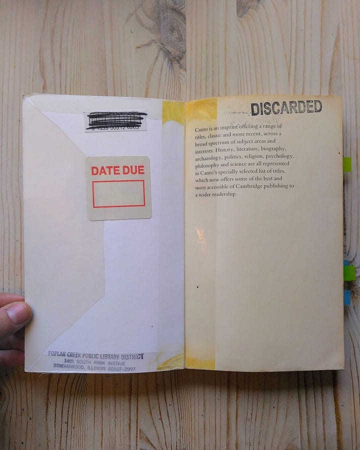 An 'Discarded' library copy of 'The Discarded Image' by C.S. Lewis