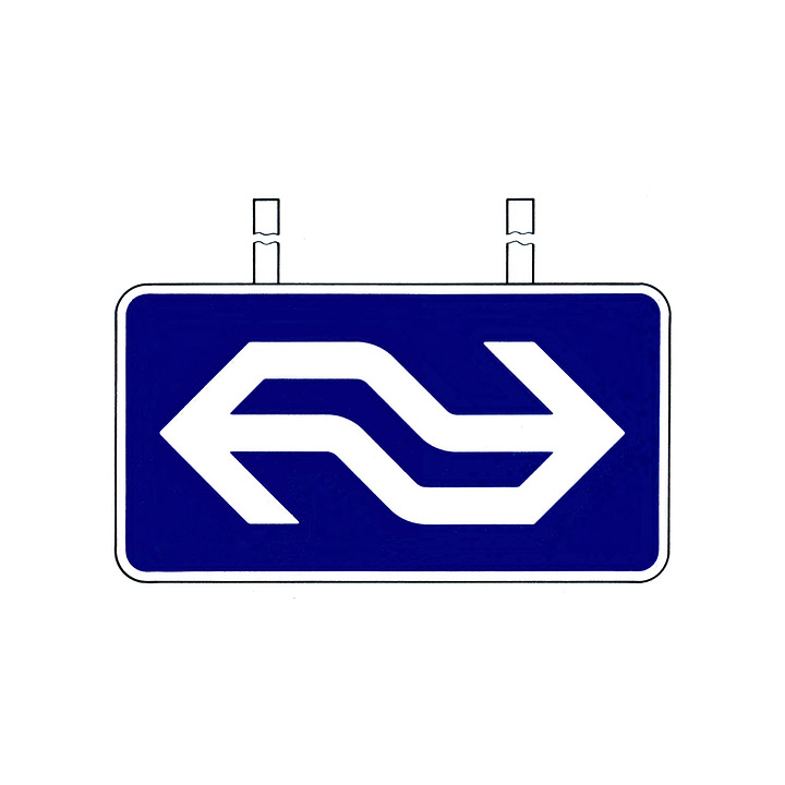 Tel Design's 1967 wayfinding for Dutch rail network Nederlandse Spoorwegen