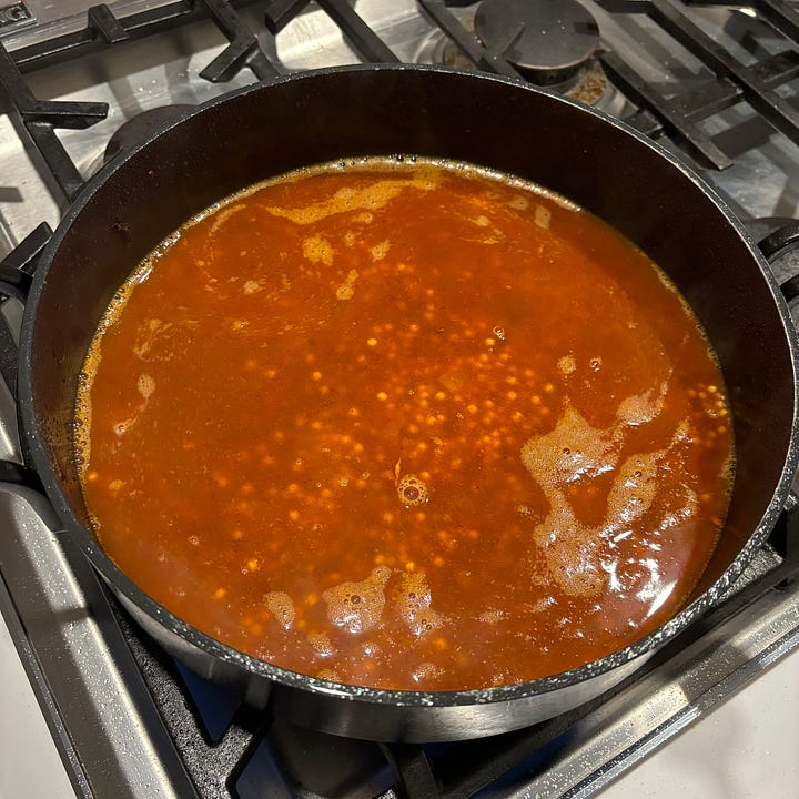 Formula for success chicken thighs + pearl couscous = perfect one