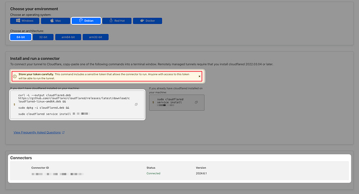 Cloudflare tunnel setup