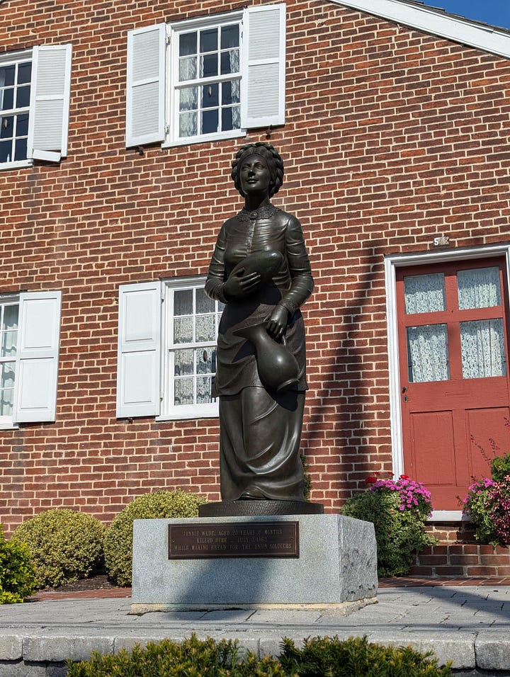 Statue of Jennie Wade.