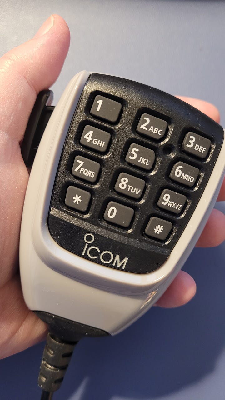 Icom HM-148T hand microphone