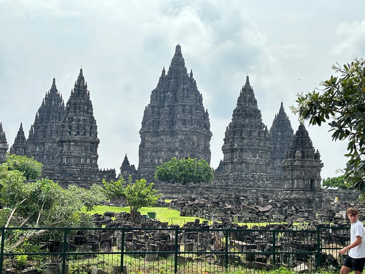 Borobudur and Prambanan Temples near to Yogyakarta, Indonesia