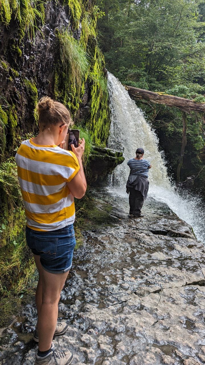 guided walk waterfalls brecon beacons