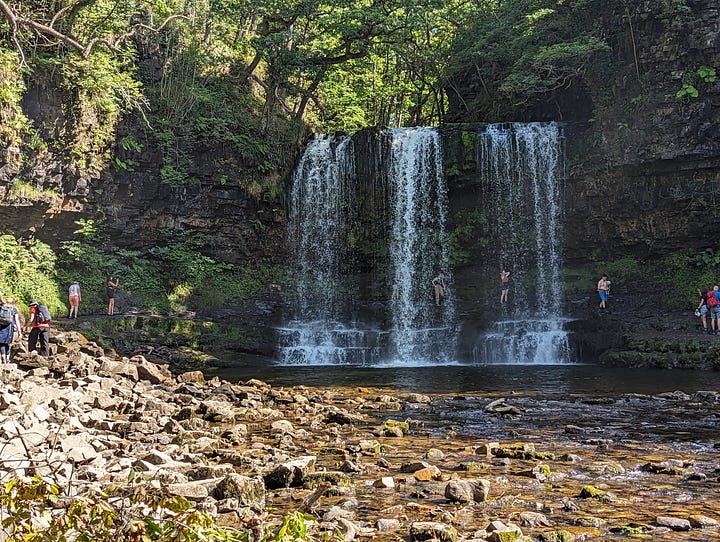 guided walk in the waterfalls area of the brecon beacons national park