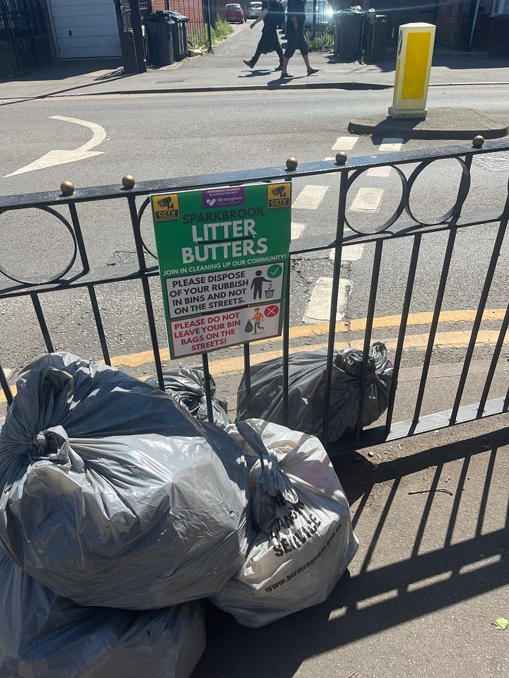 Mountains of waste piled up in Birmingham Pics: The Lead