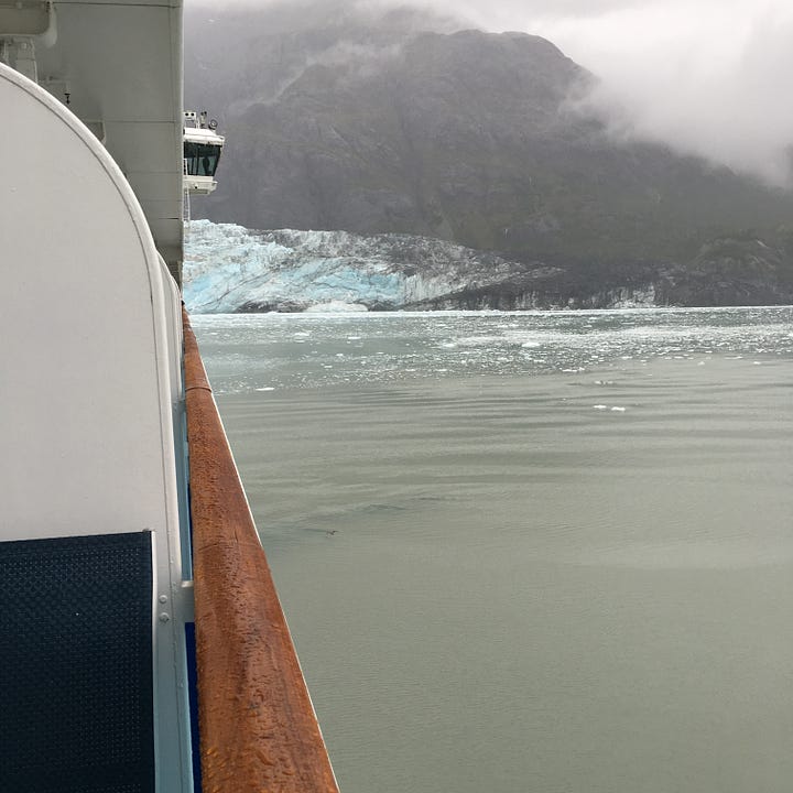 graphics showing the wide variety of weather you can experience on an Alaskan Cruise.