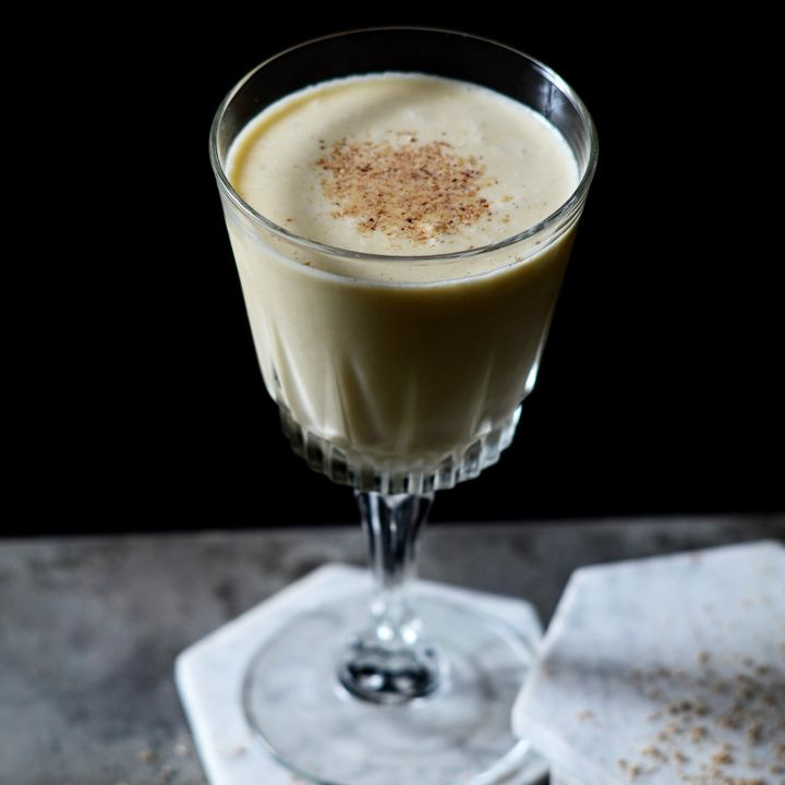 Sparkling Eggnog made with Alexandrie Cellars Brut