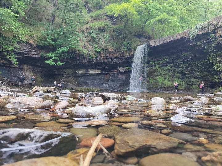 waterfall walk with wales outdoors