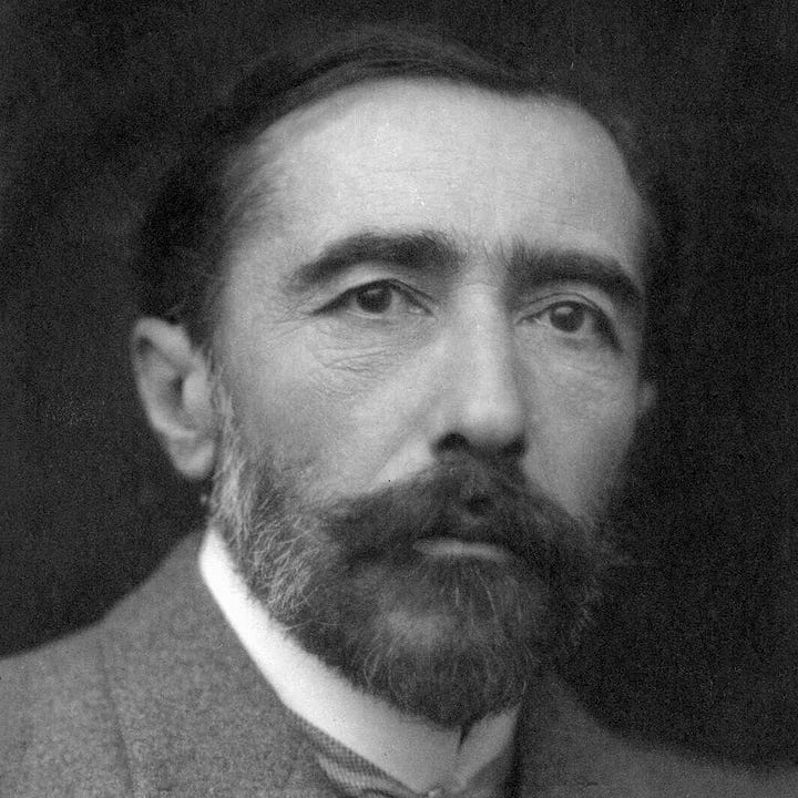 Joseph Conrad (left) and William Golding (right)