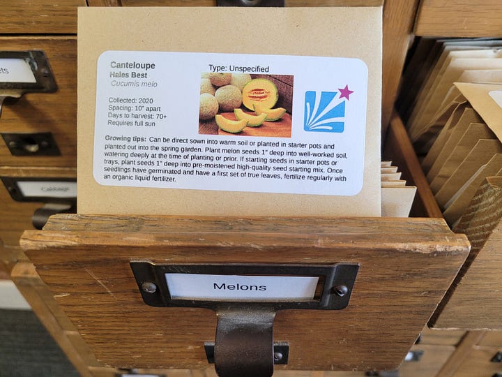 A seed lending library is now open at the downtown Fredericksburg branch of the Central Rappahannock Regional Library. Photos courtesy CRRL
