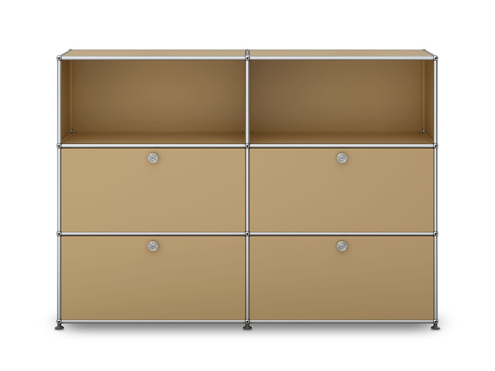 USM Haller storage in beige and brown