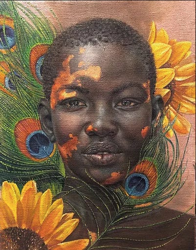 Exquisite paintings of black women;
