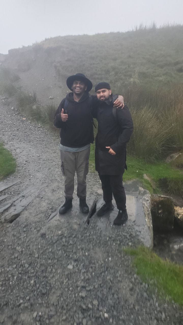 walking up snowdon with a Wales Outdoors guide