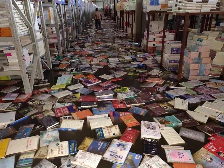 Book publishers in Beijing are counting their losses