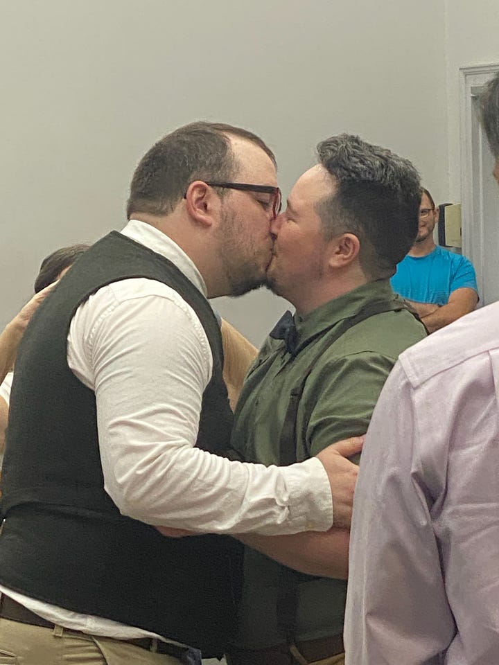 photos of Grayson and Grav getting married