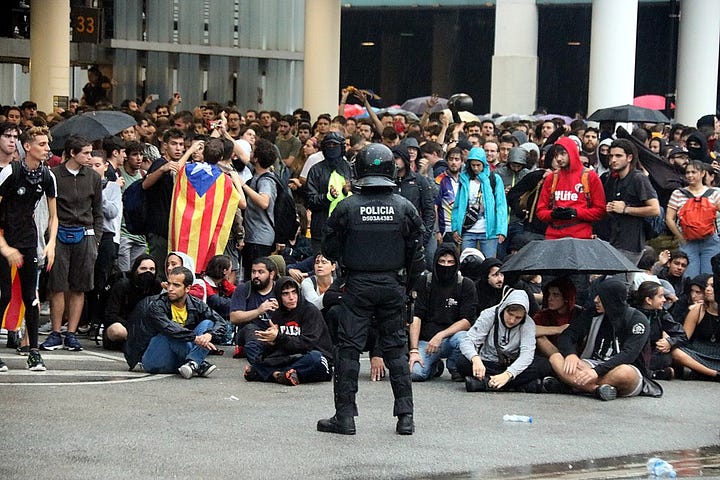 Images of the 2019 protests in Barcelona's airport