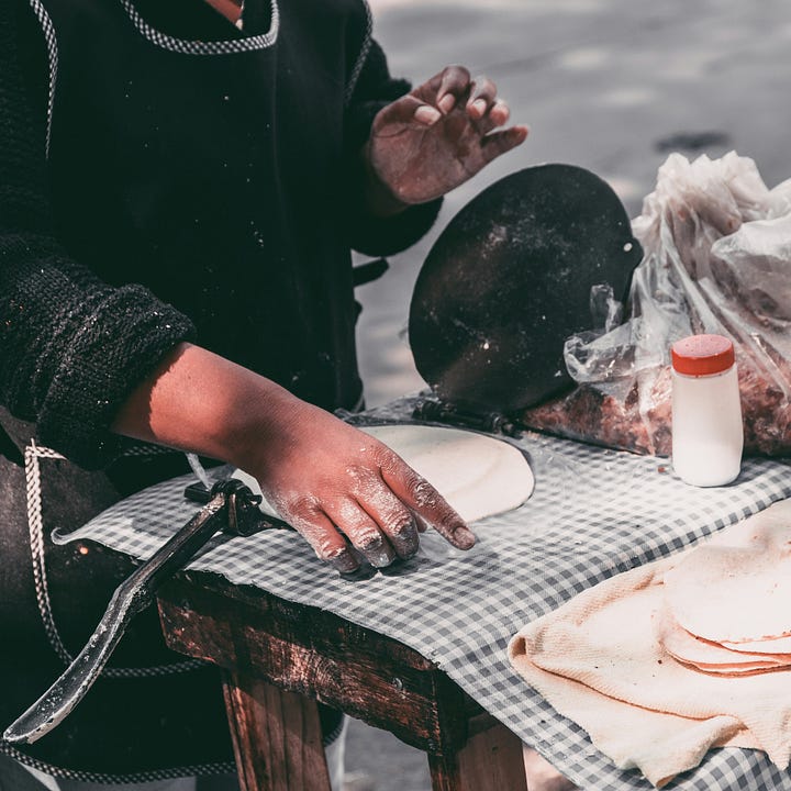 Margarita marinated flank steak tacos, Handmade Tortillas in Mexico City Photos by Christine Siracusa, and Dennis Schrader Unsplash