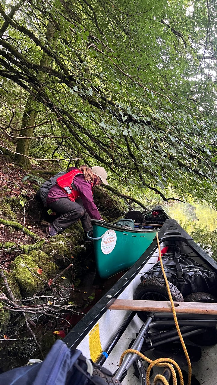 Brewing up, packing and setting off.