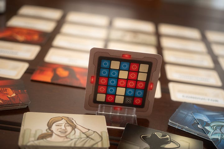 7 Wonders Duel, Burgle Bros, Codenames and Mysterium