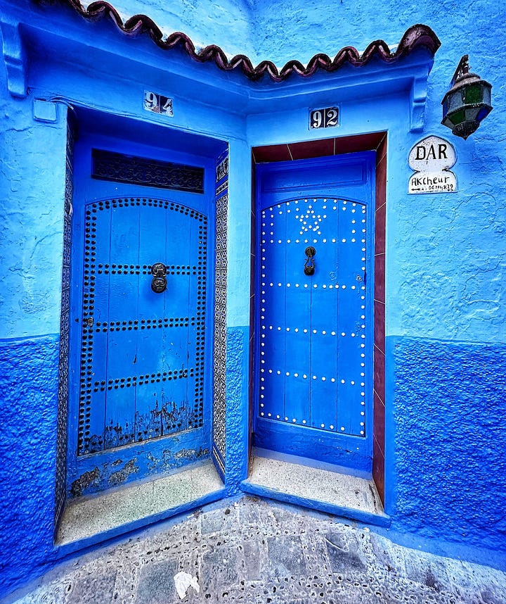 Baxter, Blue City Morocco Doorways