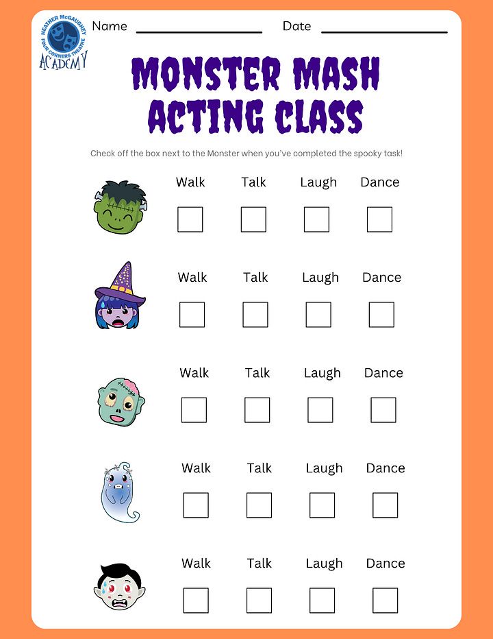 Monster Mash Acting Class Unleashing Creativity and Big Personalities