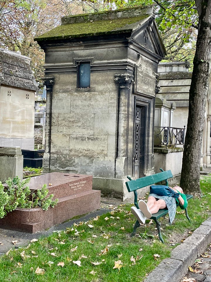 Paris cemetery graves