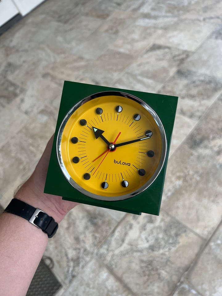 vintage alarm clocks