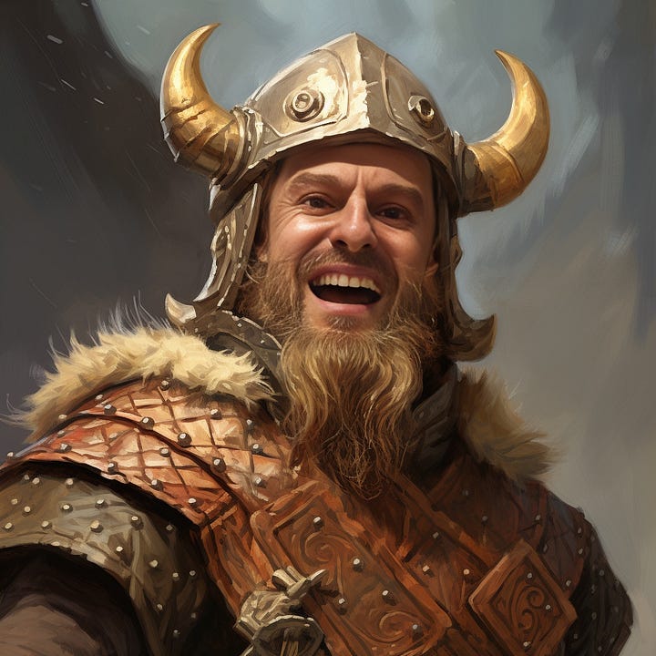 Smiling viking: Original vs. Daniel swap