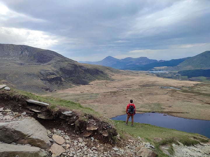 Trekking on snowdon