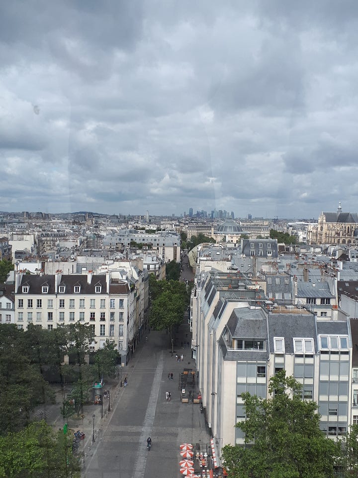 Images of dense Paris housing.