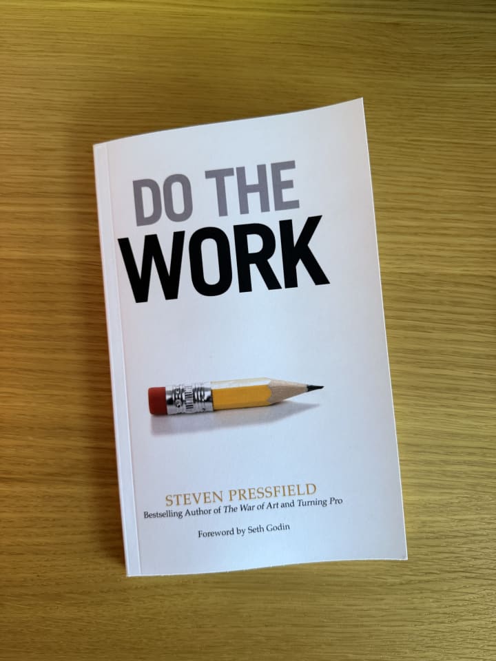 Steven Pressfield's book cover "Do the work"