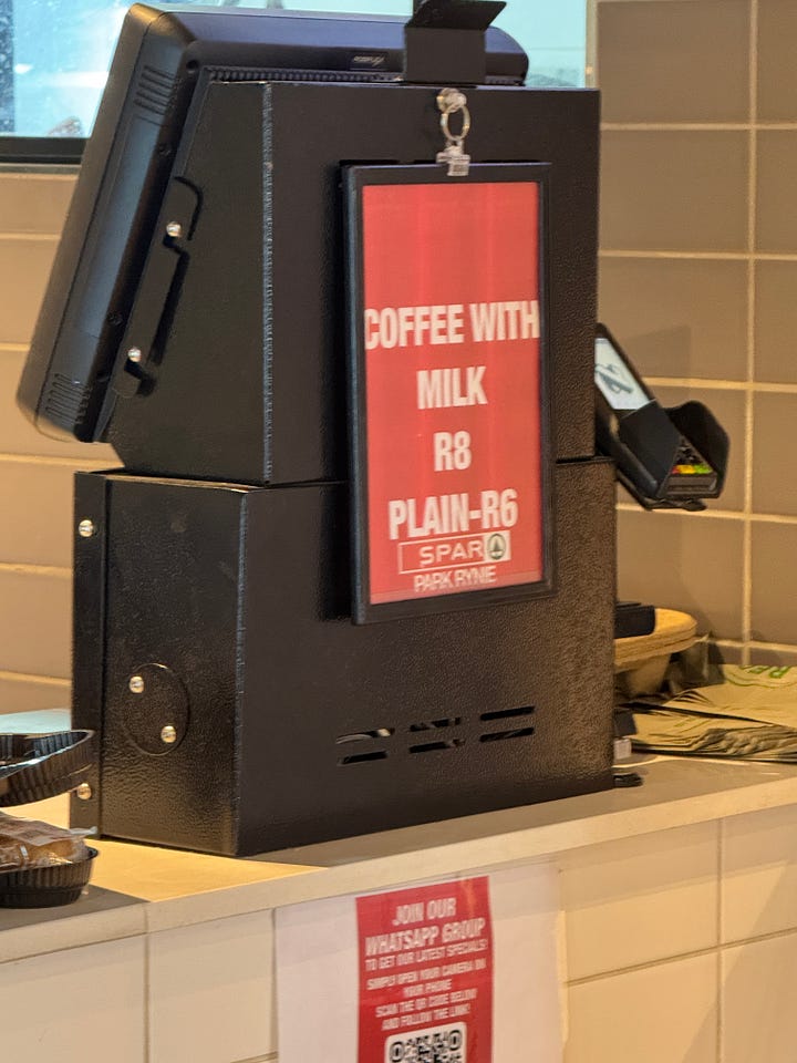 $2.75 for breakfast and $0.45 for coffee.
