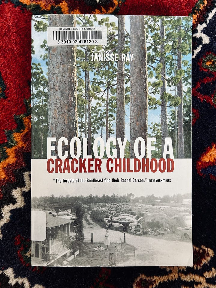 Book covers: Ecology of a Cracker Childhood, Memorial Drive, The Last Thing He Told Me, All the Names They Used for God, The Lost Children