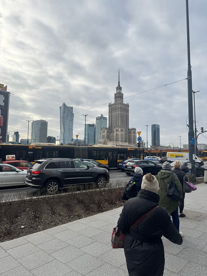 Warsaw for the day on the way home